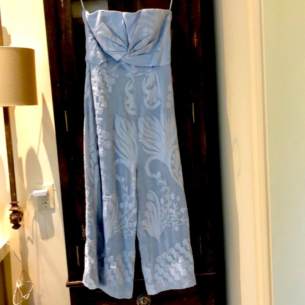 Anthropology Light Blue jumpsuit never worn Size 2
